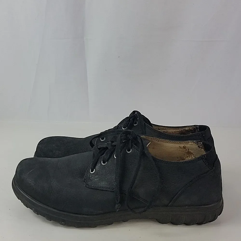Bogs Eugene Black‎ Leather Waterproof Lace Up Mens Low Top Shoes